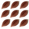 Liść czereśni (100szt.)-brązowy pozłacany.Rozmiar listka:4,5cm na 2,5cm