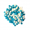 Konfetti cukrowe koła biało-niebieskie Opakowania po 30g lub 1kg